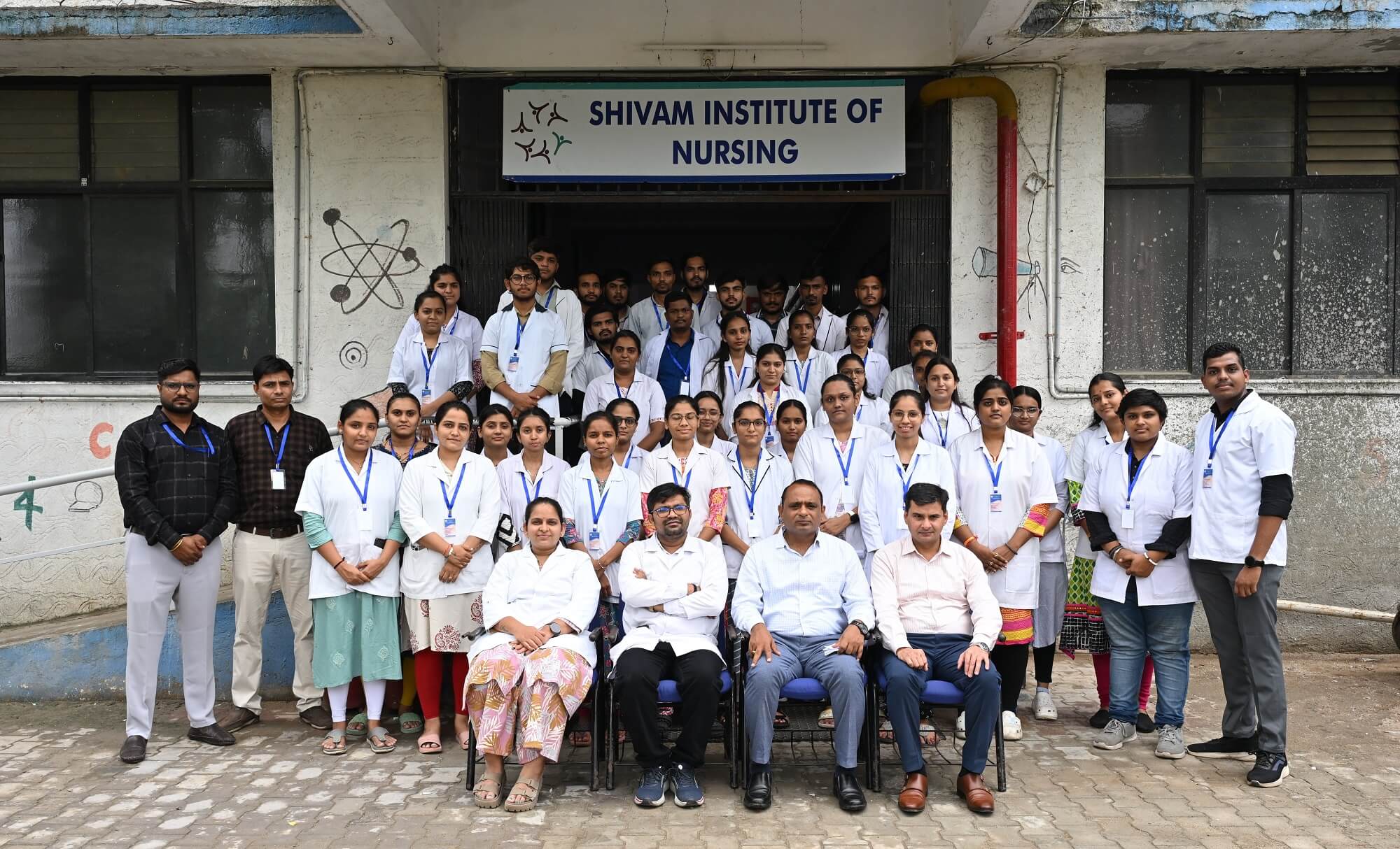 GNM Nursing students practical training at Shivam Institute of Nursing
