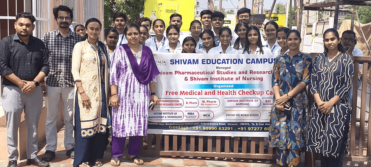 MBA students participating in campus placement activities at Shivam Institute of Management, Anand, Gujarat